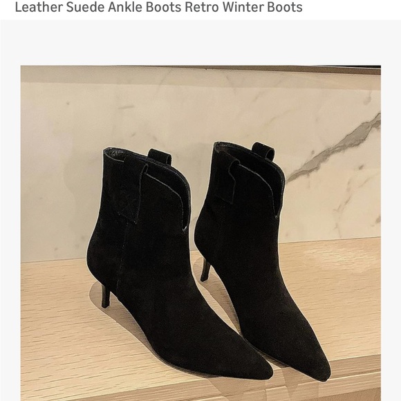 Suede ankle boots - Picture 2 of 6
